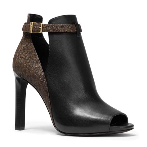 michael kors women's lawson open toe|michael kors lawson bootie.